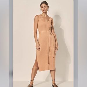 KIVARI Arizona Rib Midi Dress